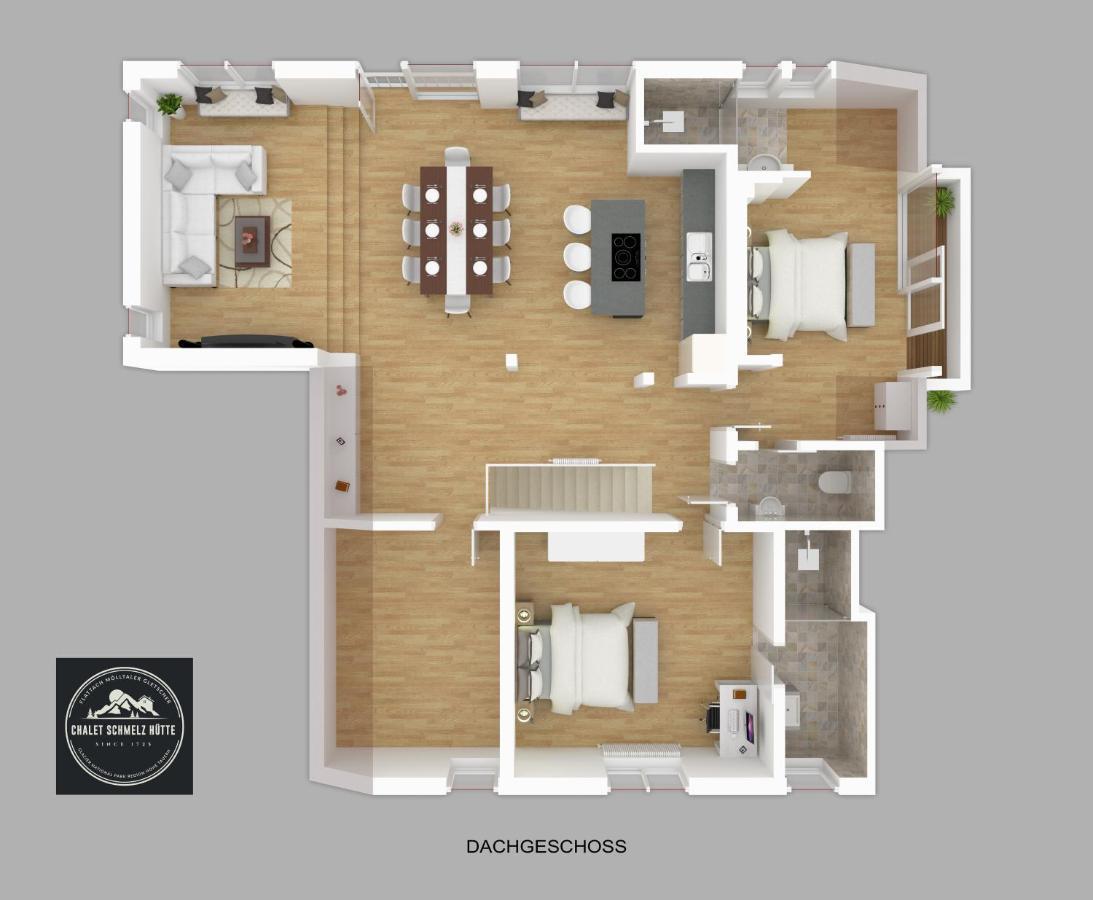 Chalet Schmelz Huette Mit Sauna Und Garten Flattach Luaran gambar