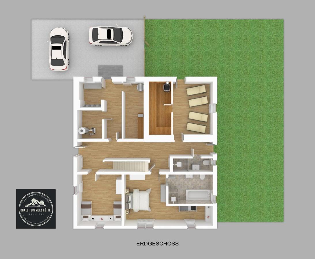 Chalet Schmelz Huette Mit Sauna Und Garten Flattach Luaran gambar